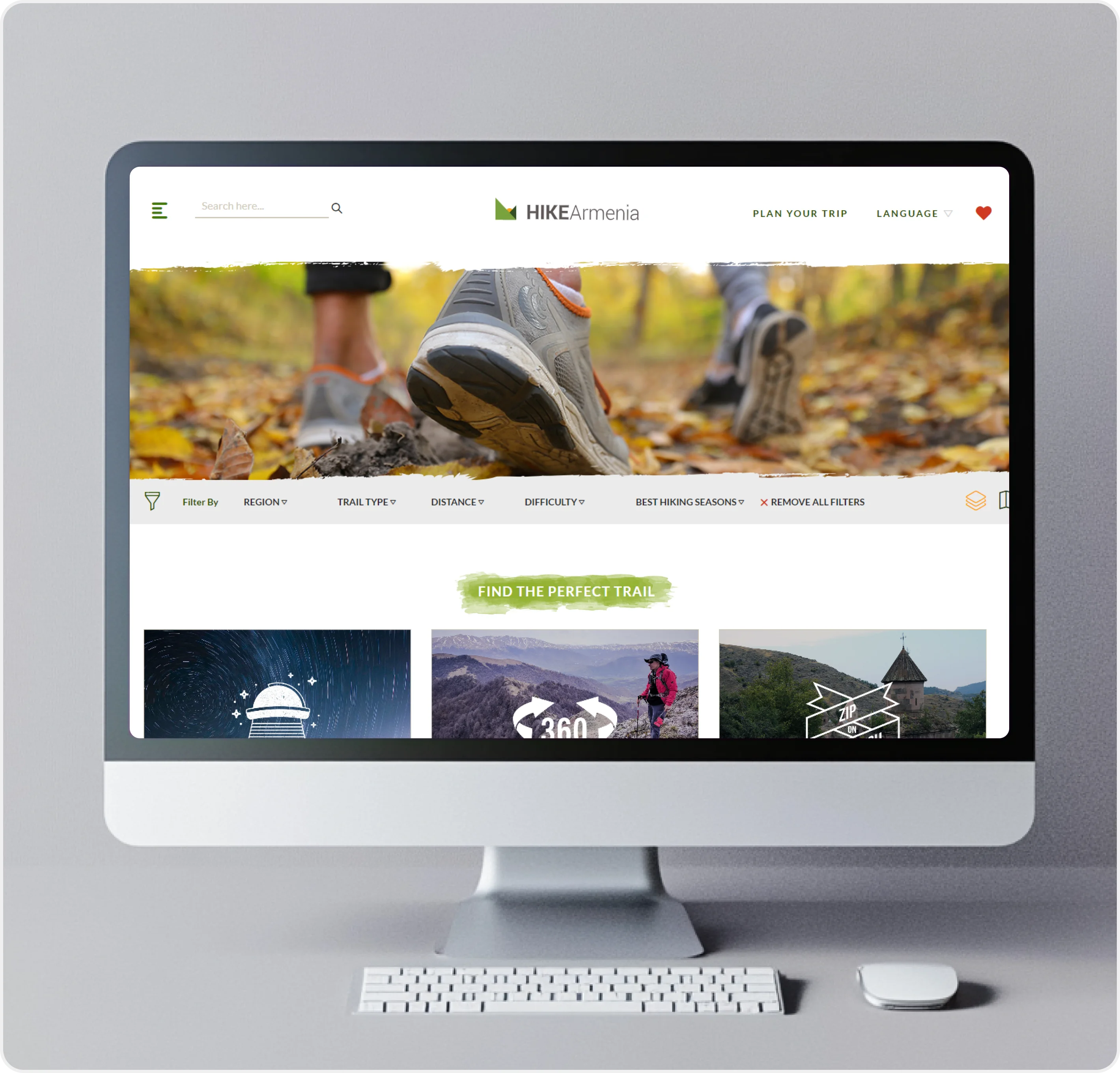 Trail app development by Milies