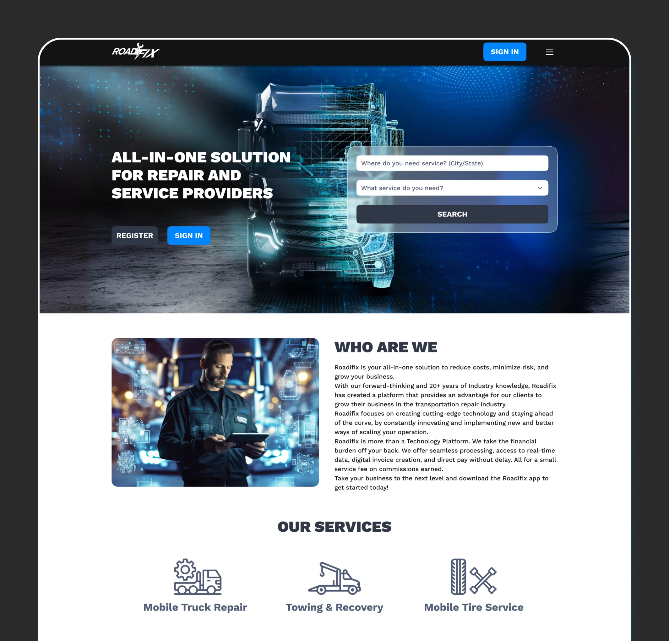 Web and mobile application development from scratch