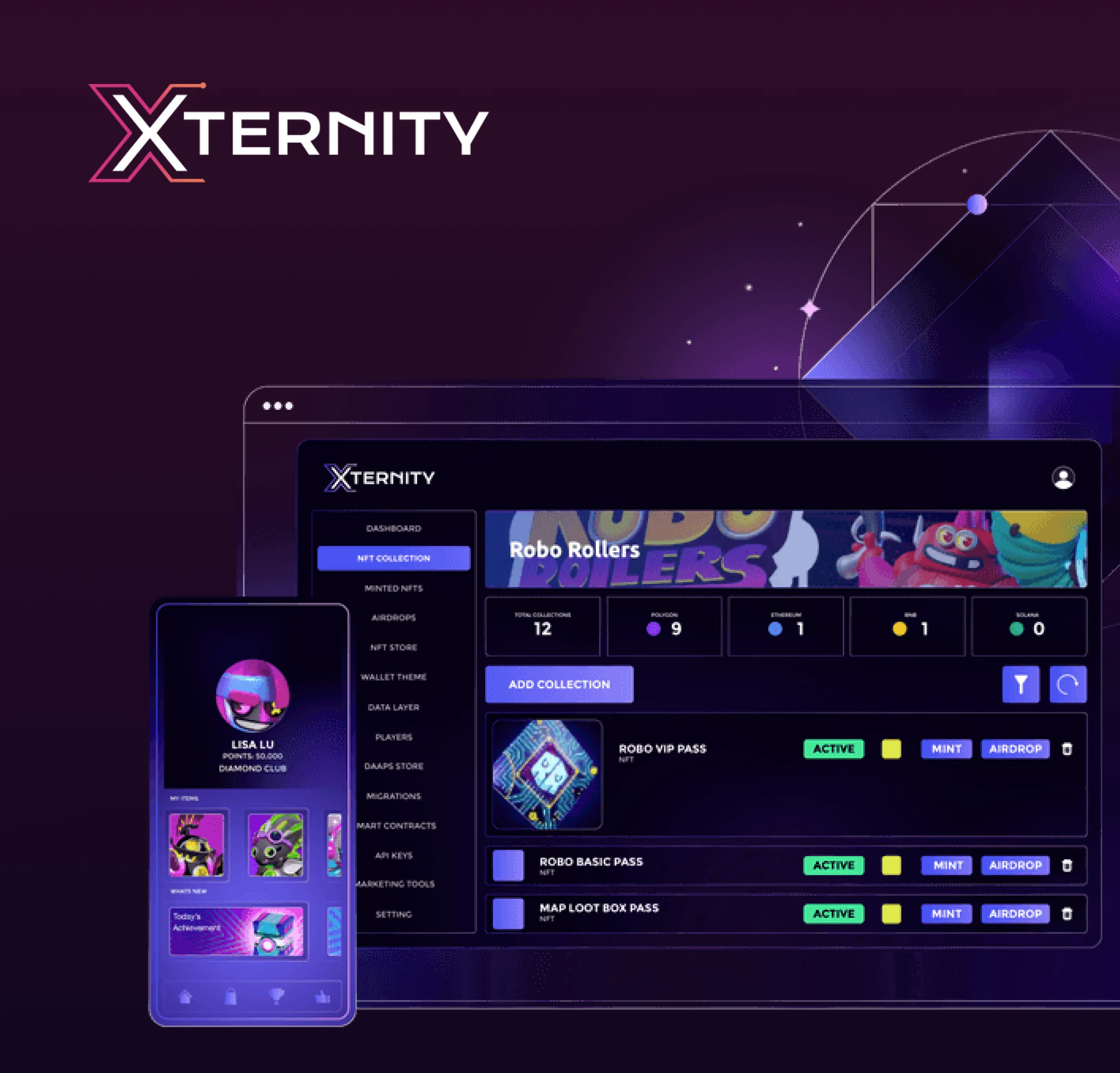 Web3 platform development for Xternity