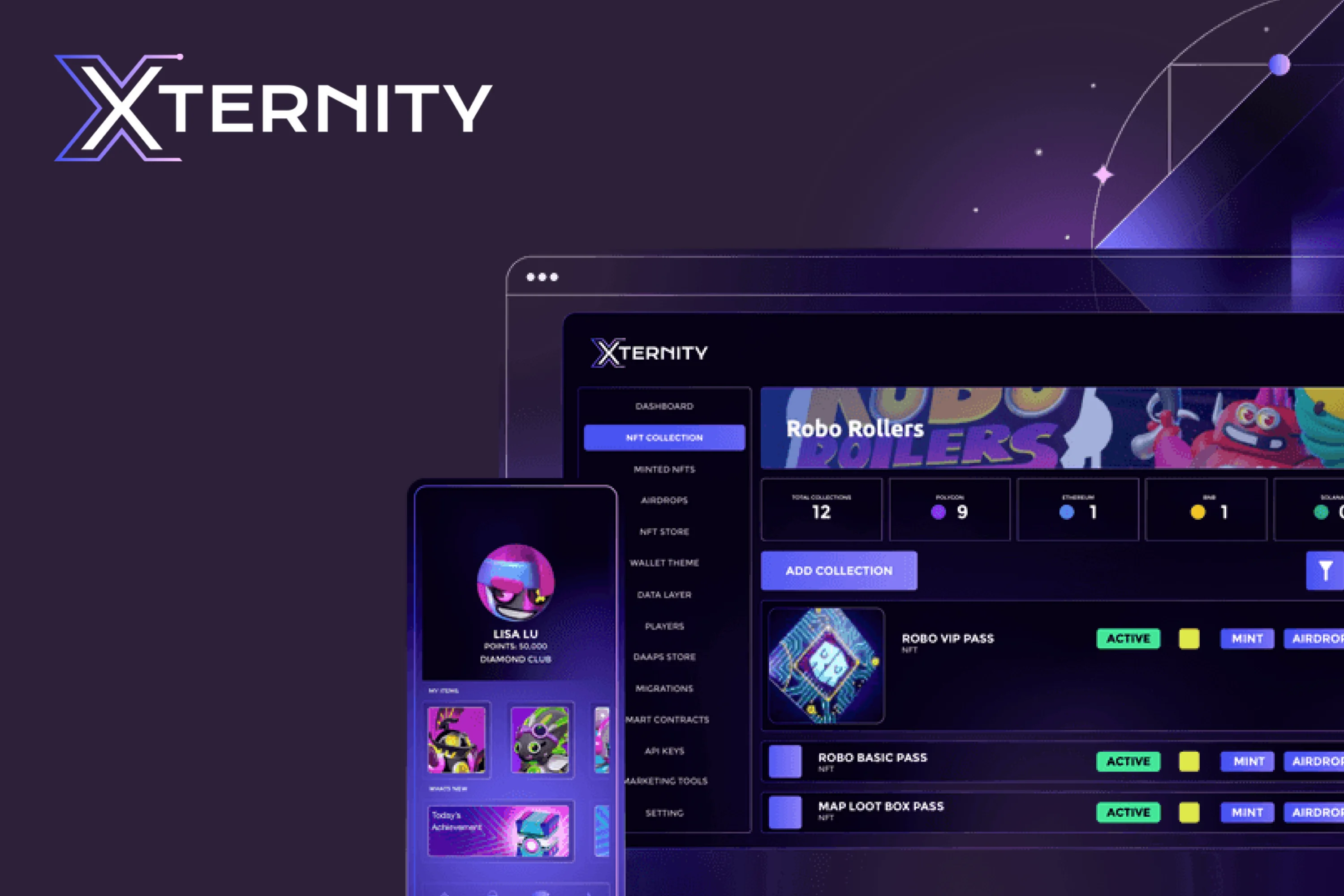 Xternity: multi-chain NFT marketplace development case study by Simpson